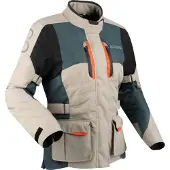 Bering Siberië, waterdichte damesmotorfietsjas, beige, maat 46
