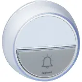 Legrand deurbel drukker IP44 100M wit - spatwaterbestendig