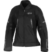 GMS Vega Dames Zwart Waterdichte Textiele Motorjas Maat XS