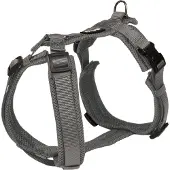 Petlando Harnas Y-Comfort Mesh, Antraciet (L, Hond, Algemeen), Kraag + Leiband