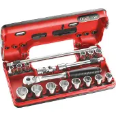 Facom compacte 3/8" doppendoos 6-kant detection box 8 - 22mm - JL.DBOX500