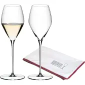 Riedel Sauvignon Blanc Gläser + Poliertuch Veloce 347 ml Set van 2