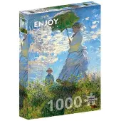 Enjoy Claude Monet - Frau mit Sonnenschirm Puzzel (1000 stukjes)