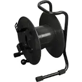 SHOWGEAR lege kabelhaspel inclusief mounting panel zwart