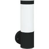 vidaXL Buitenwandlamp Zwart 12 x 8,5 x 27 cm RVS en plastic