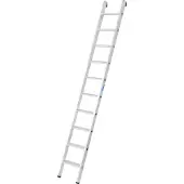 Krause enkele ladder, TRBS 2121-2, werkhoogte 3600 mm, 10 antisliptreden met profiel T 80 mm, voetdoppen, aluminium
