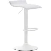 CLP Dyn V2 Barkruk - Kunstleer wit/wit