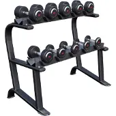 Gorilla Sports Voordeel Professionele dumbells 90 kg met standaard