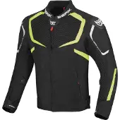 Berik X-Speed Air Zwart Wit Neon Geel Textiele Motorjas Maat 52