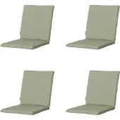 Madison stapelstoelkussen panama sage ca. 97x49 cm set van 4