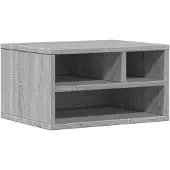 vidaXL Printerkastje 40x32x22,5 cm bewerkt hout grijs sonoma eiken