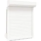 vidaXL Rolluik Wit 80 x 100 cm Aluminium en polyurethaan