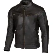 Merlin Chase II D3O Zwart Leren Motorjas Maat 38