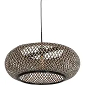 Steinhauer Zwart rotan hanglamp Sparkled Ø 60cm