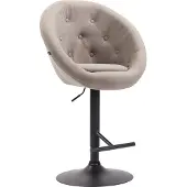 CLP London V2 Barkruk Stof taupe zwart