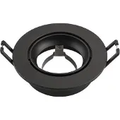 LEDVION - LED Inbouwspot Rio - GU10 - Zwart - Ø85 mm
