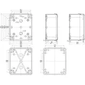 Schneider Electric NSYTBP19168 PC-behuizing 150 x 192 x 87 Polycarbonaat Grijs-wit (RAL 7035) 1 stuk(s)