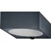 Osram Solar-wandlamp ENDURA STYLE DOWN, grijs, sensor, IP65 dimbaar, alu / grijs / zink, Kunststof, Modern, Wandlamp buiten