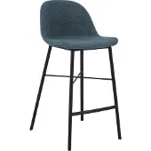 Kick Collection Kick barkruk Jade - Blauw - Texture stof - Verkrijgbaar in diverse kleuren