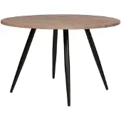 Woood Tablo Rond Tafelblad Incl. 2-Standen Poot Conisch - 74,4x120x120