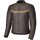 Held Heyden Bruin Beige Leren Motorjas Maat 52
