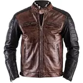 Helstons Cruiser Rag Jas Camel Zwart Maat S