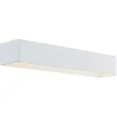 Arcchio LED-wandlamp Karam , dimbaar, wit / opaal, Woon-/ Eetkamer, Aluminium, Modern, LED wandlamp