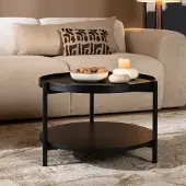 Bronx Salontafel Rio Ø58 cm zwart eiken