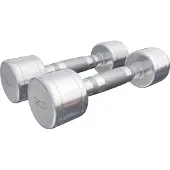 Gorilla Sports Dumbellset 6 kg (2 x 3 kg) Chroom