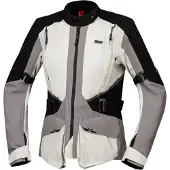 IXS Tourster-STX 1.0 Waterdichte Dames Light Grijs Textiele Motorjas Maat 2XL