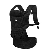 Dooky Draagzak Baby - Baby Carrier Urban Comfort Black - Kinderdrager - Draagzak Peuter en Baby 3,5-15 kg - Ergonomische M-positie - Rugdrager - Verstelbaar en Ademend - Draagzakken - Babydraagzak