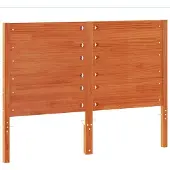 vidaXL Hoofdbord 150 cm massief grenenhout wasbruin