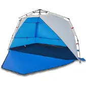 vidaXL Strandtent 3-persoons waterdicht snelontgrendeling azuurblauw