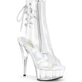 Pleaser - DELIGHT-1018C Plateau Laarzen - US 9 - 39 Shoes - Transparant