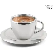 Karl Weis - Kop en Schotel - Espresso - RVS