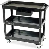 HBM deluxe gereedschapstrolley 3-laags, 76 cm