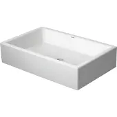 Duravit Wastafel H13xD38cm 0 kraangaten rechthoek Keramiek Wit