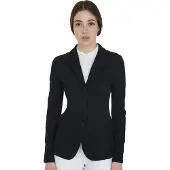 Equestro Wedstrijdjas Elegance Dames XXL Zwart