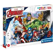 Marvel legpuzzel super color avengers, 104st.