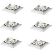 QAZQA Set van 6 inbouwspots wit GU10 70mm Trimless - Oneon
