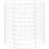 vidaXL Gabion paal rond Ø100x100 cm gegalvaniseerd staal