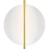 Maytoni LED-wandlamp Mira, wit / opaal, Woon-/ Eetkamer, metaal, Modern, LED wandlamp