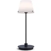 Herstal Gil il Grande tafellamp Zwart-opaalglas