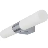 LINDBY Wandlamp ZIVA, dimbaar, chroom / zilver, Badkamer, metaal, Modern, Wandlamp