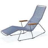 Houe CLICK Zonneschommel Ligstoel Bamboe Armleuningen Stalen Frame