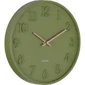 Karlsson wandklok calma army green