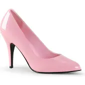 Pleaser EU 37 = US 7 | VANITY-420 | 4 Classic Pump, Bright Pink Pat