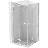 Mexen Lunar-F Duo opvouwbare douchecabine 75 x 75 , transparant, wit - 836-075L-075P-20-00