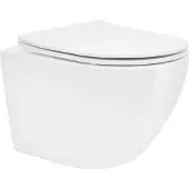LuxeBath Spoelrandloze wand Hangtoilet kort