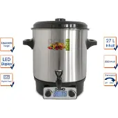 Domo DO42325PC Inmaakketel digitaal - Weckketel - Tapkraan